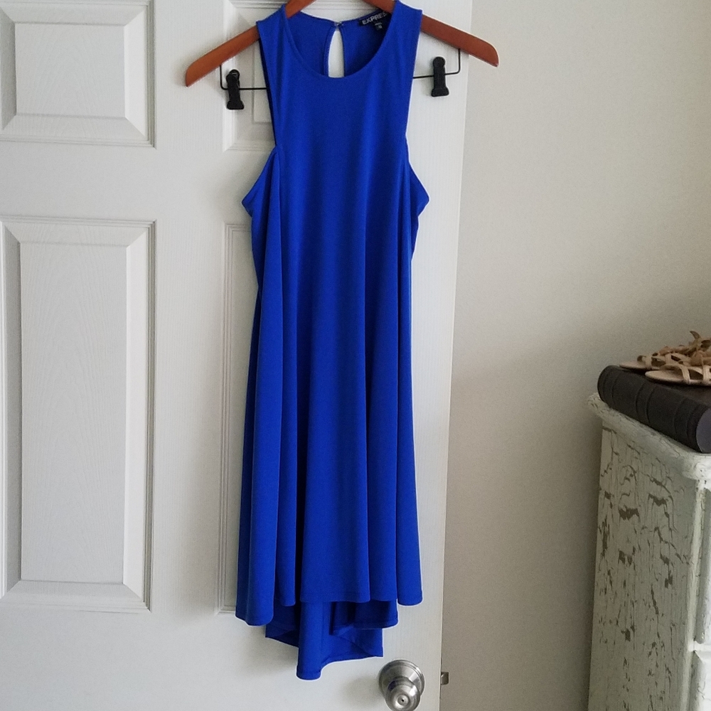 Express XS Blue Sleeveless Dress Great Condition